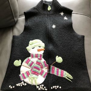 Adorable snowman vest